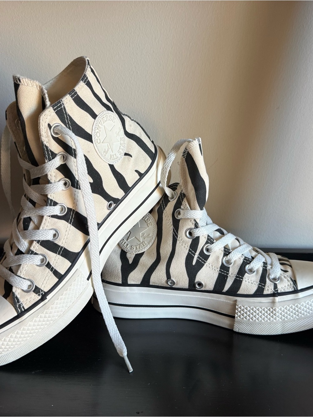 Converse Chuck Taylor All Star Lift Zebra Platform High Top Size 7